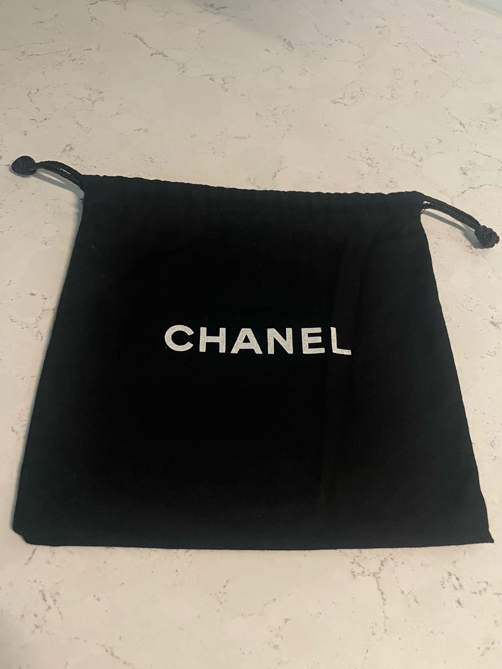 Chanel Cotton Drawstring Jewelry Cosmetic Travel Dust Bag